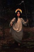 Thomas Cooper Gotch The Flag oil painting